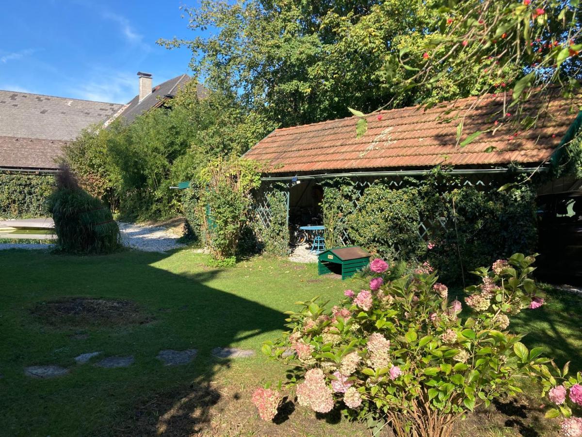Haus Mit Sauna Und Privatem Badeteich In Anif Bei Salzburg Bagian luar foto