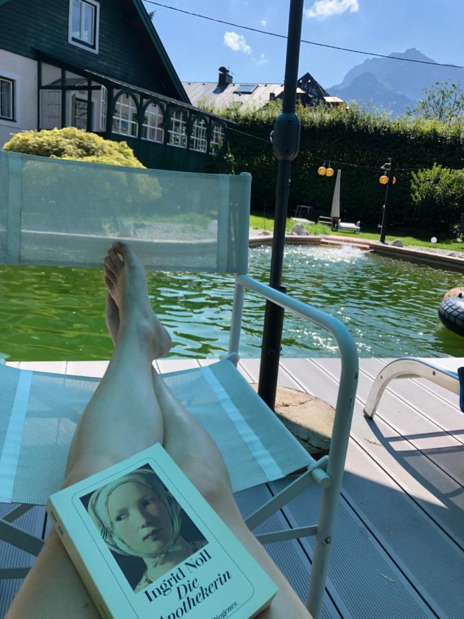 Haus Mit Sauna Und Privatem Badeteich In Anif Bei Salzburg Bagian luar foto