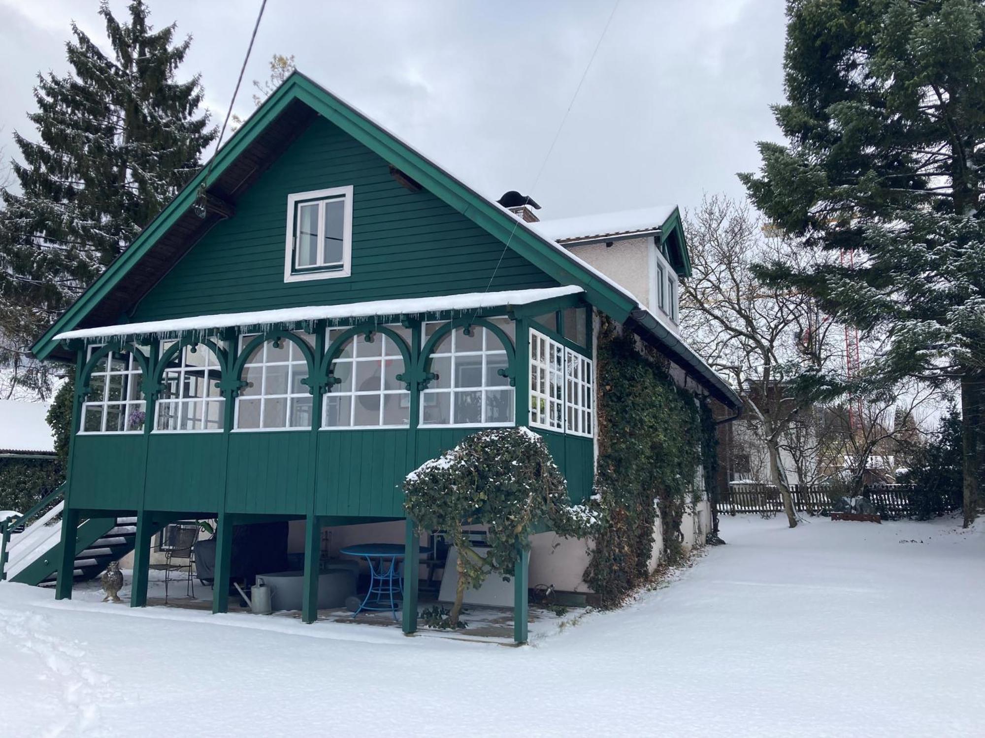 Haus Mit Sauna Und Privatem Badeteich In Anif Bei Salzburg Bagian luar foto
